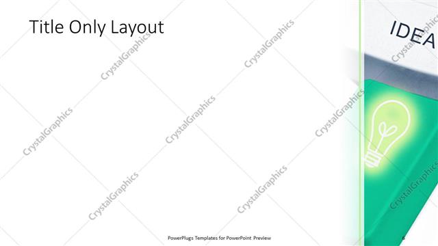 Title Only presentation slide layout