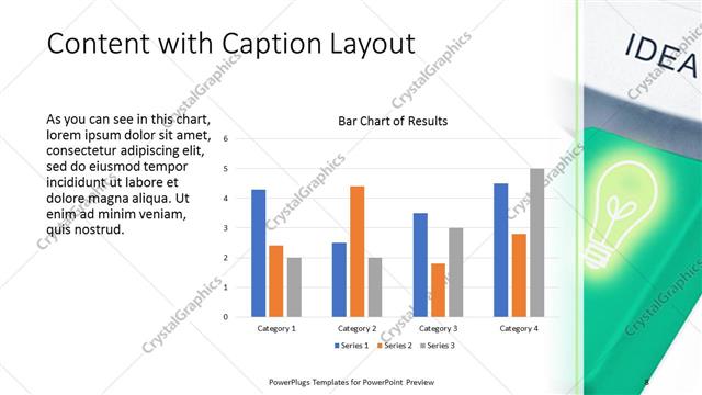 Content with Caption presentation slide layout