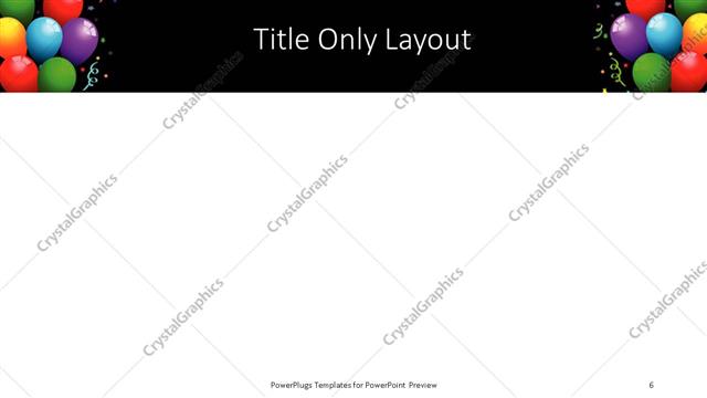 Title Only presentation slide layout