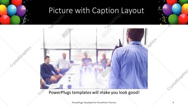 Picture with Caption presentation slide layout