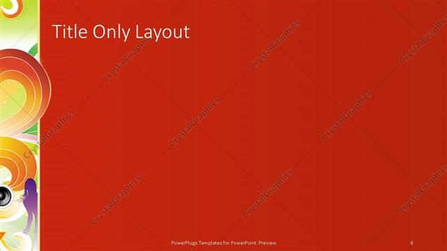 Title Only presentation slide layout