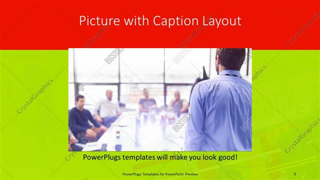 Picture with Caption presentation slide layout