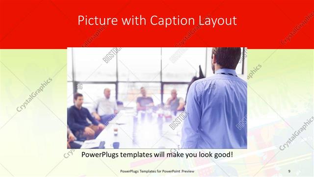 Picture with Caption presentation slide layout