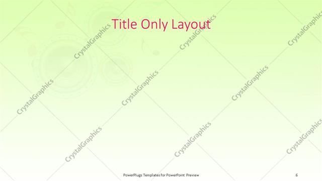 Title Only presentation slide layout