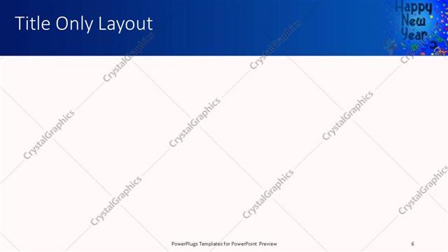 Title Only presentation slide layout