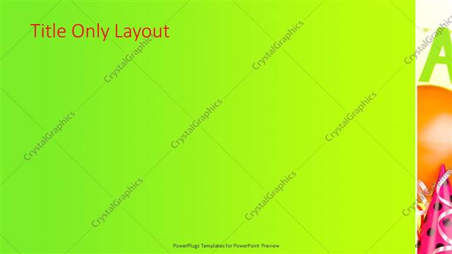 Title Only presentation slide layout