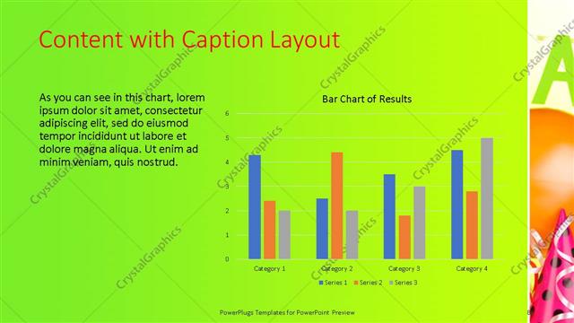 Content with Caption presentation slide layout