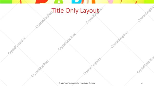 Title Only presentation slide layout