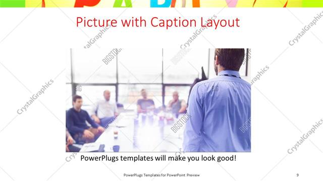 Picture with Caption presentation slide layout