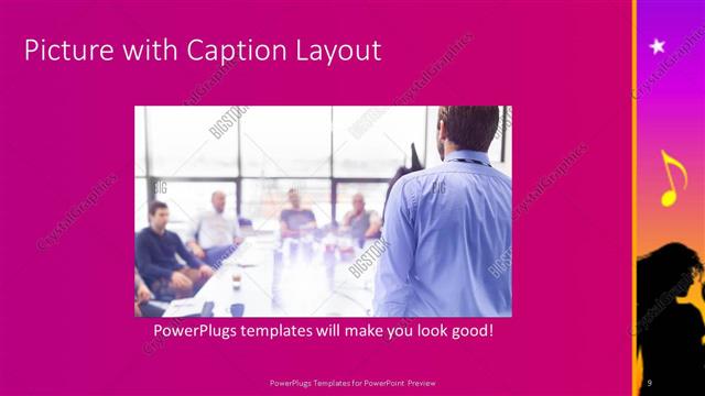 Picture with Caption presentation slide layout