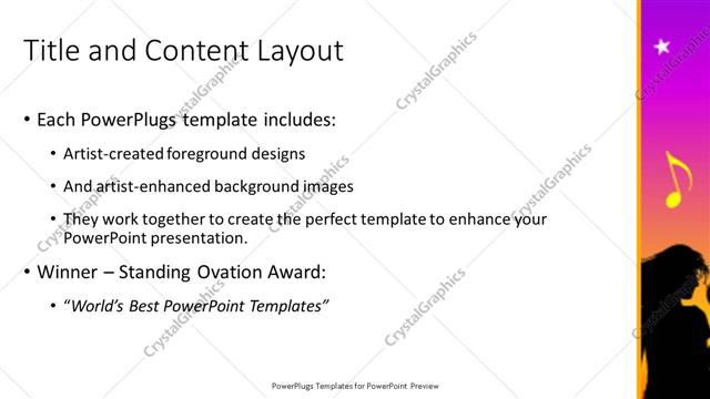 Title and Content presentation slide layout