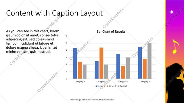 Content with Caption presentation slide layout
