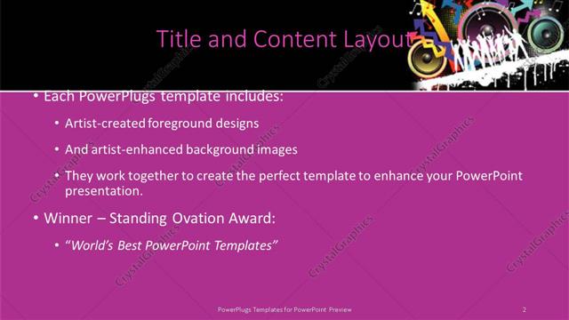 Title and Content presentation slide layout