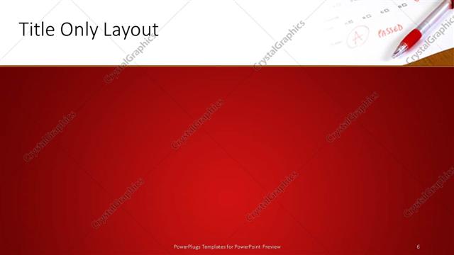 Title Only presentation slide layout