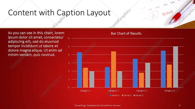 Content with Caption presentation slide layout
