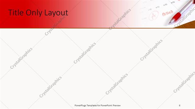 Title Only presentation slide layout