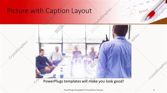 Picture with Caption presentation slide layout