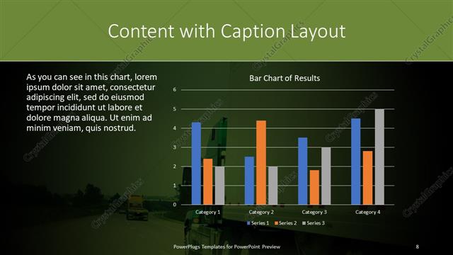Content with Caption presentation slide layout