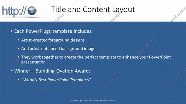 Title and Content presentation slide layout