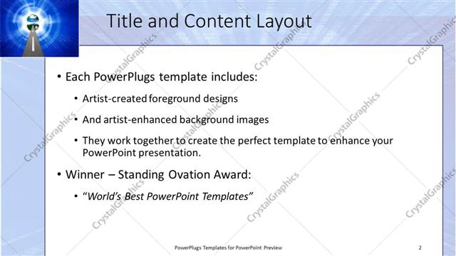 Title and Content presentation slide layout