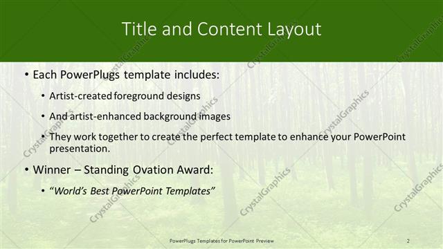 Title and Content presentation slide layout