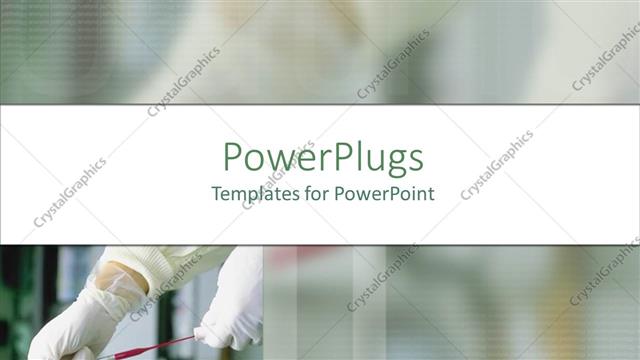  Presentation with clinical research - Pathologist performing medical test with syringe, clinical laboratory technology, scientific testing, research
