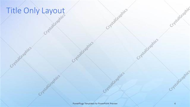 Title Only presentation slide layout