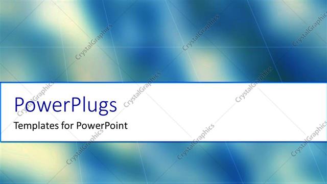  Presentation with abstract blue white - A patterned blue and white background with a white strip across it