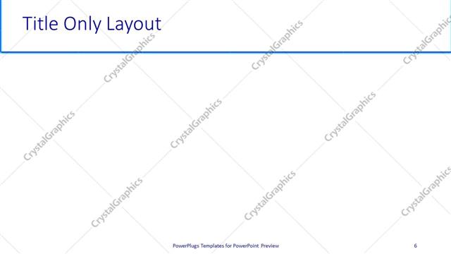 Title Only presentation slide layout