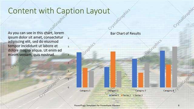 Content with Caption presentation slide layout