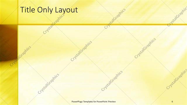 Title Only presentation slide layout