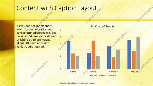 Content with Caption presentation slide layout