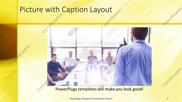 Picture with Caption presentation slide layout