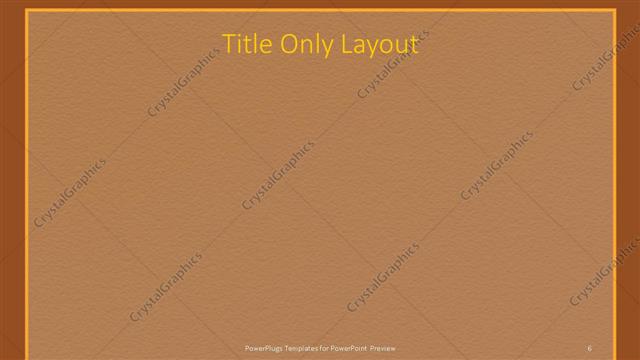 Title Only presentation slide layout