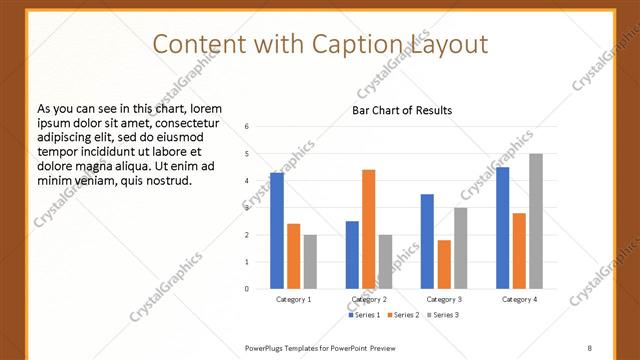 Content with Caption presentation slide layout