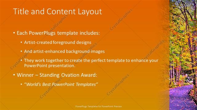 Title and Content presentation slide layout
