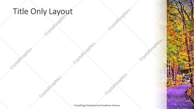 Title Only presentation slide layout