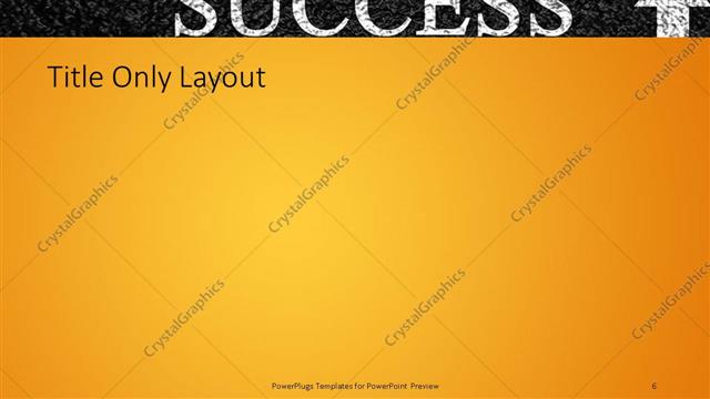 Title Only presentation slide layout