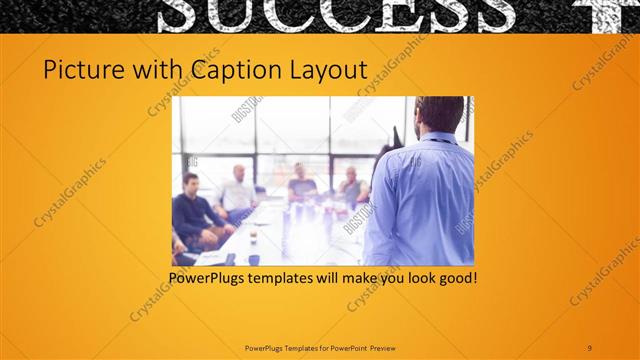 Picture with Caption presentation slide layout
