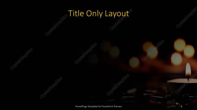 Title Only presentation slide layout