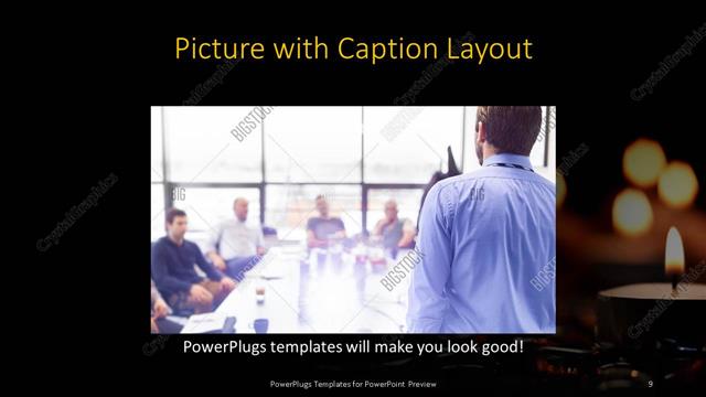 Picture with Caption presentation slide layout