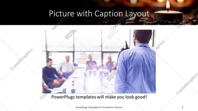 Picture with Caption presentation slide layout