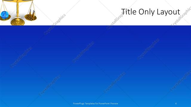 Title Only presentation slide layout