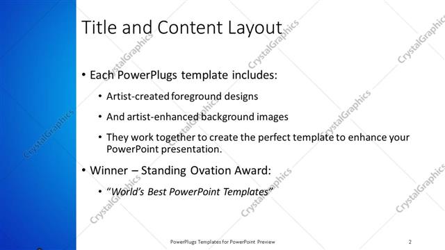 Title and Content presentation slide layout