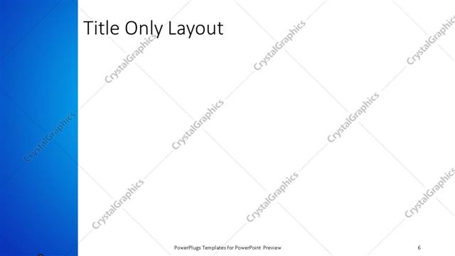 Title Only presentation slide layout