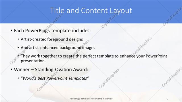 Title and Content presentation slide layout