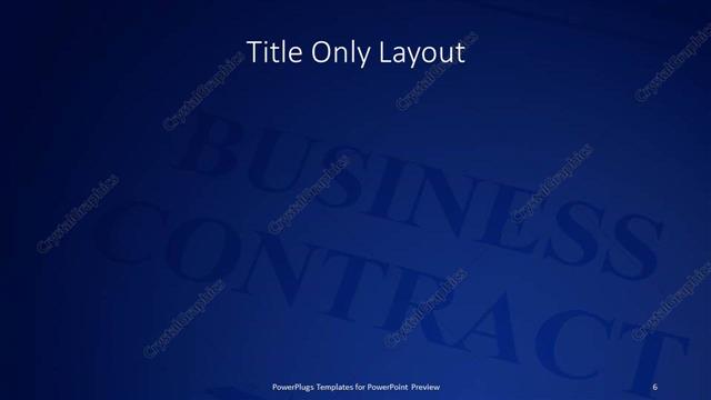 Title Only presentation slide layout