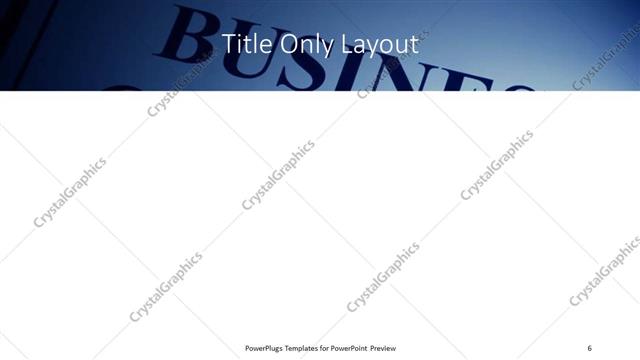 Title Only presentation slide layout