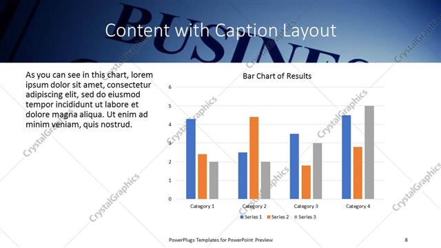Content with Caption presentation slide layout