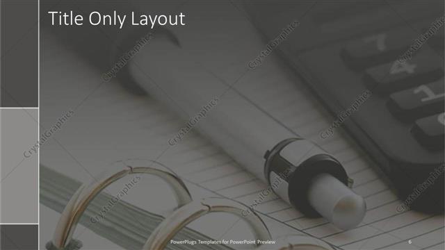 Title Only presentation slide layout